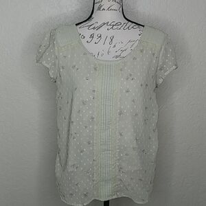 LC Lauren Conrad Floral Top Size L